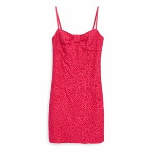 Lilly Pulitzer Bright Coral Red Eyelet Dress - Size 2
